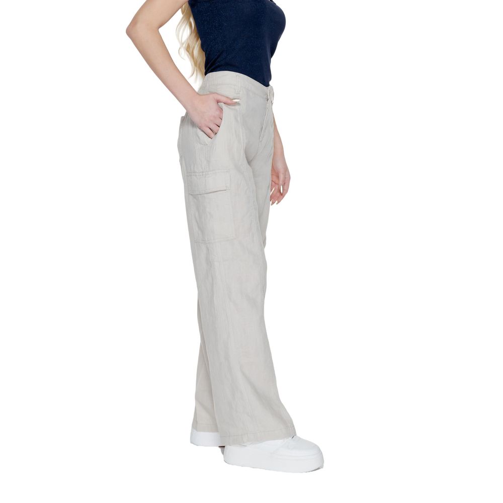 Street One Beige Linen Pant