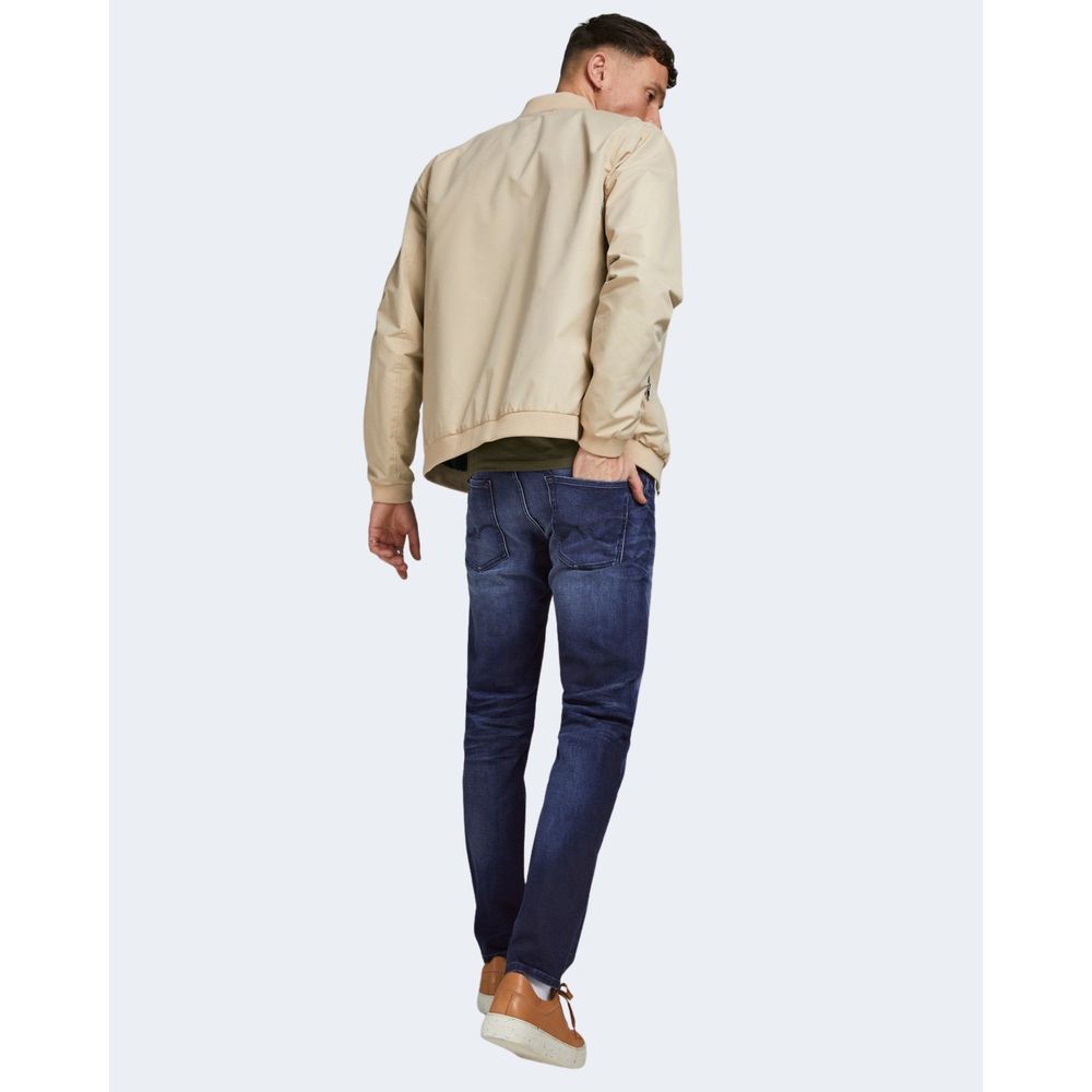 Jack Jones Blue Cotton Relaxed Fit Jean