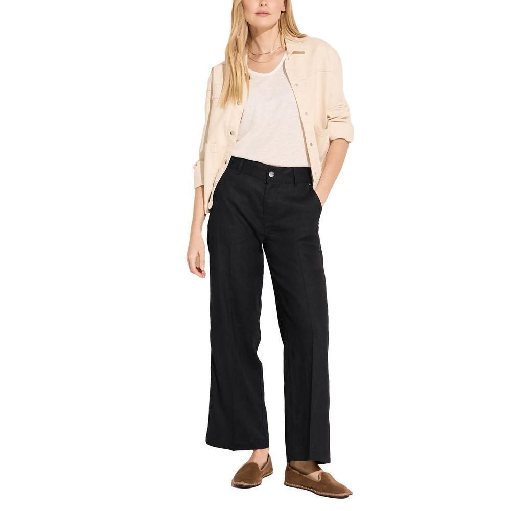 Street One Black Linen Pant
