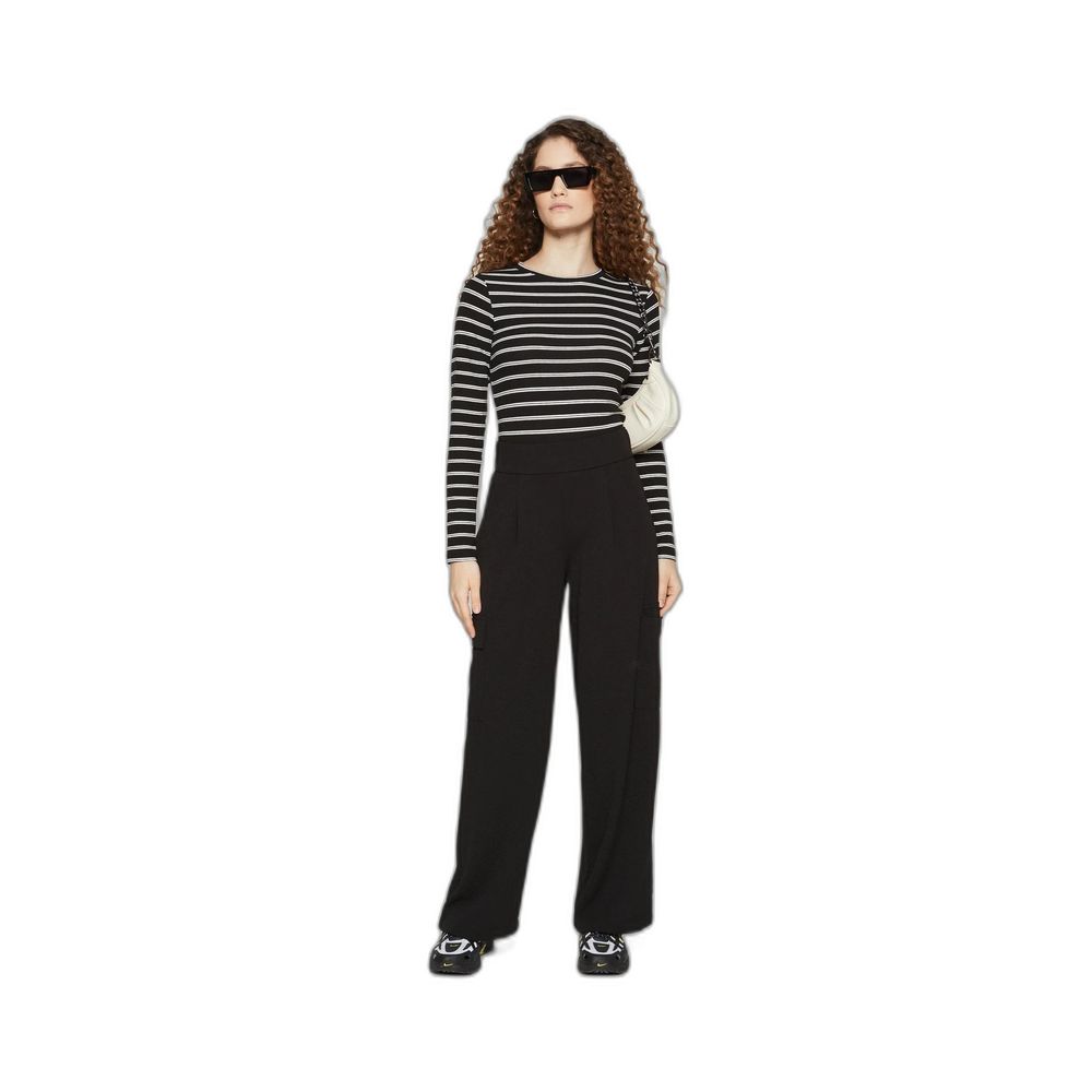 Jacqueline De Yong Black Polyester Pant