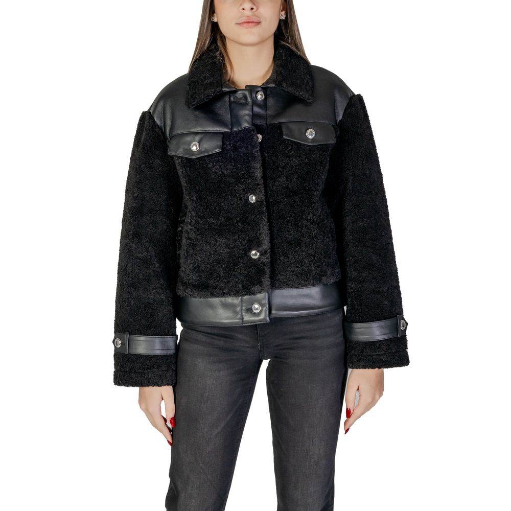 Morgan De Toi Black Polyester Coat