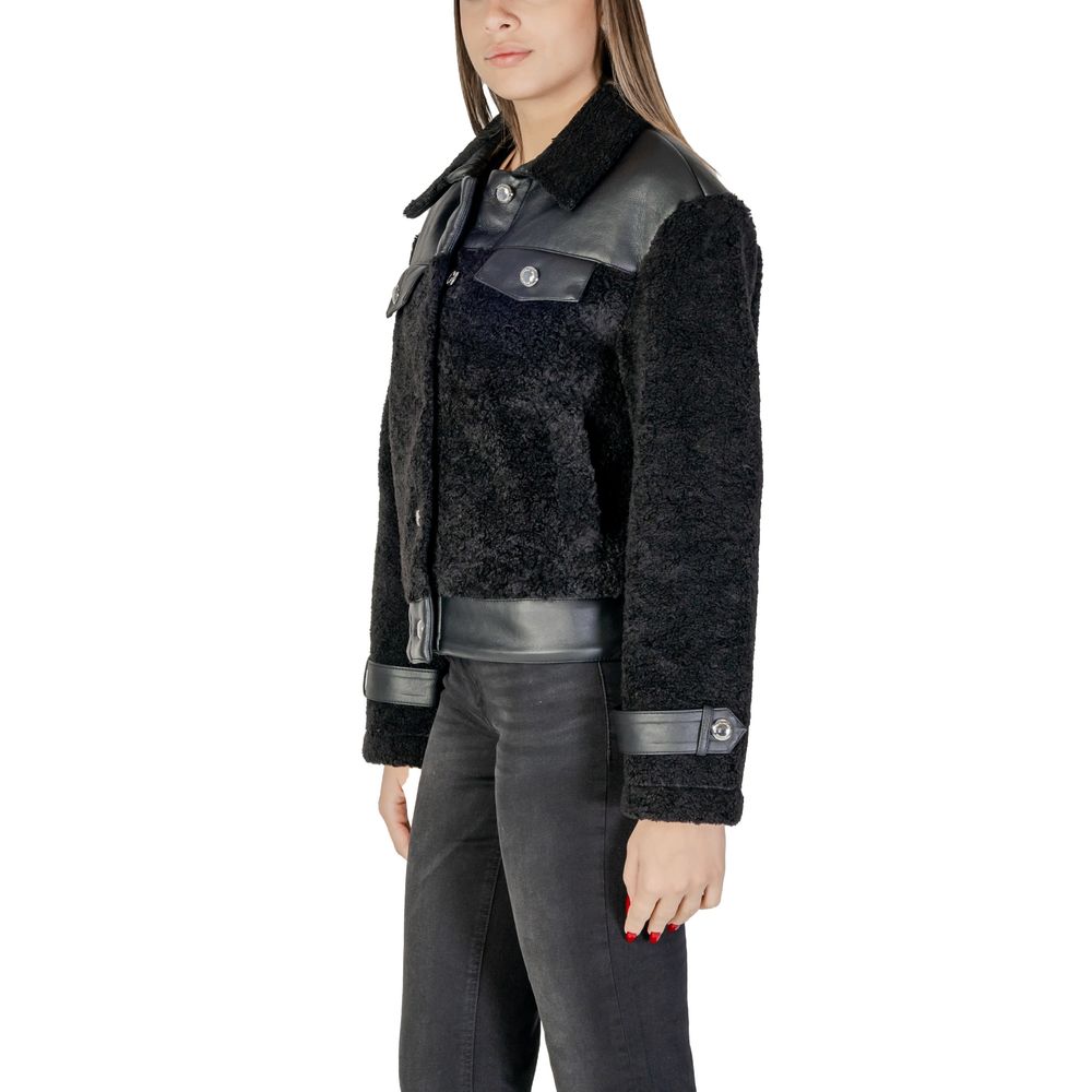 Morgan De Toi Black Polyester Coat