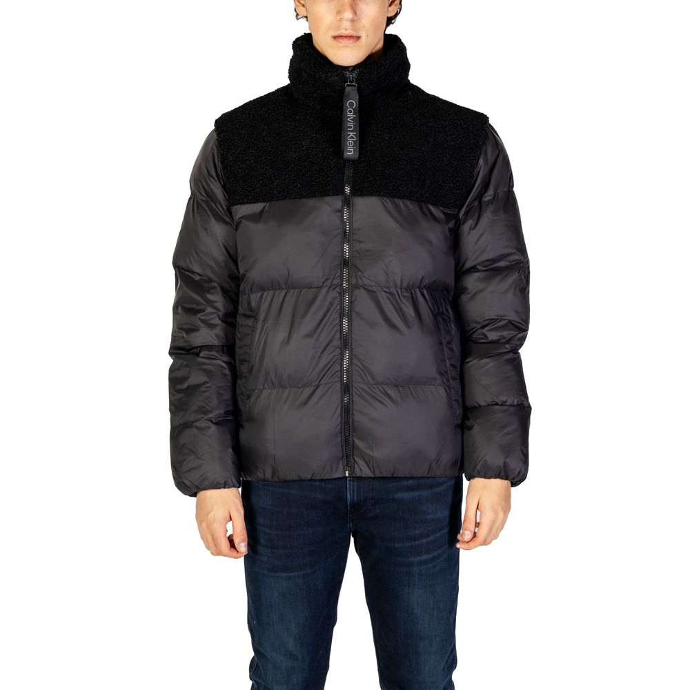 Calvin Klein Jeans Black Recycled Polyester Jackets & Coat