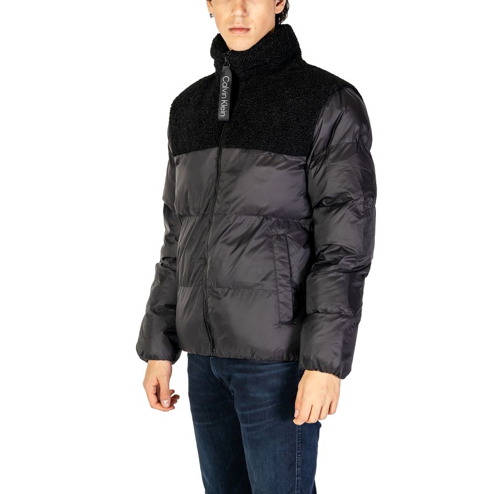 Calvin Klein Jeans Black Recycled Polyester Jackets & Coat