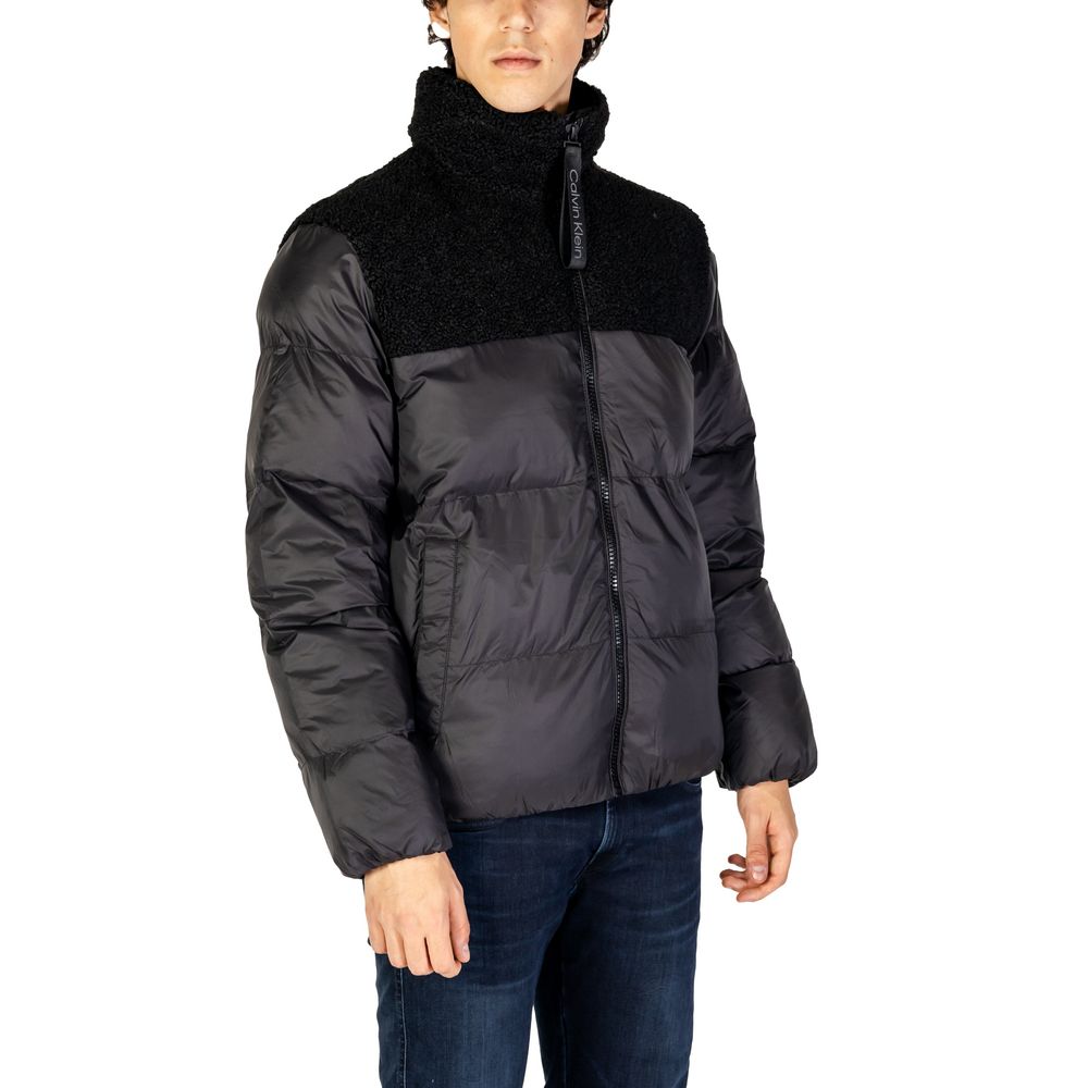 Calvin Klein Jeans Black Recycled Polyester Jackets & Coat