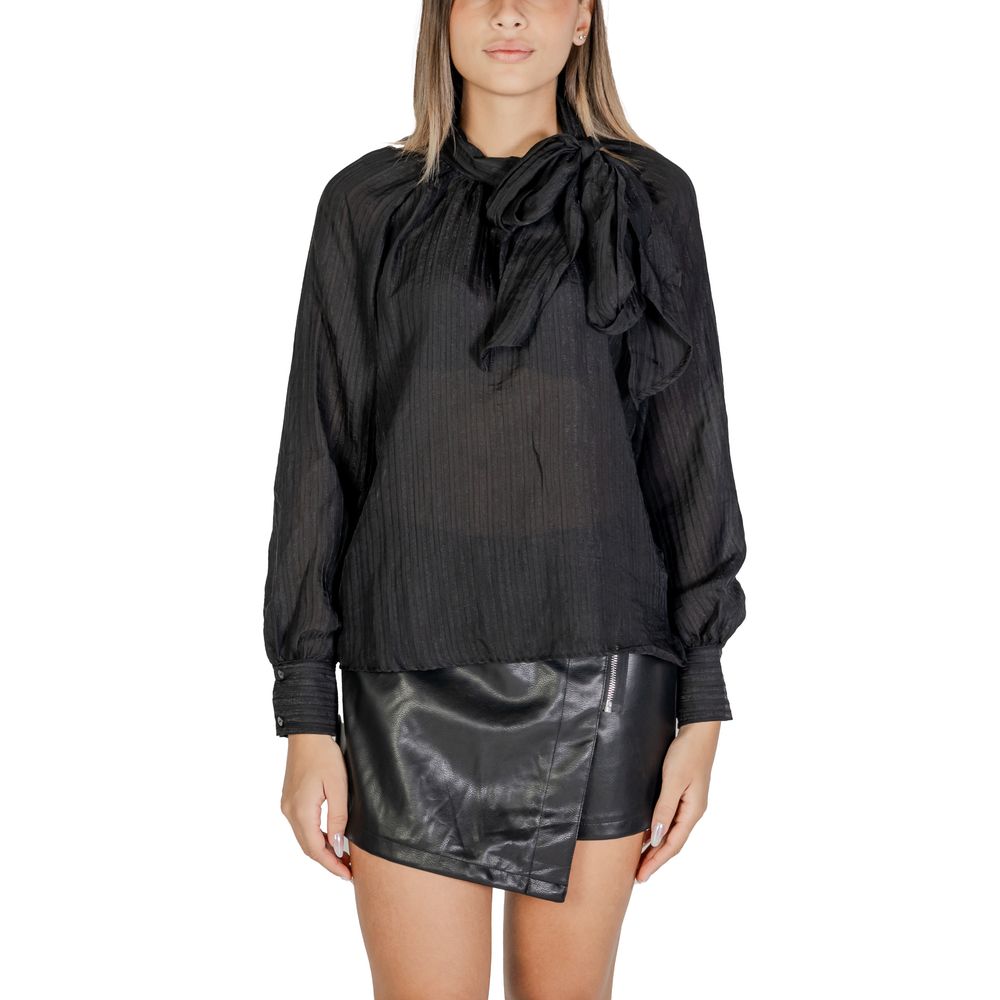 Jacqueline De Yong Black Polyester Blouse