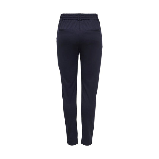 Only Blue Viscose Casual Pants
