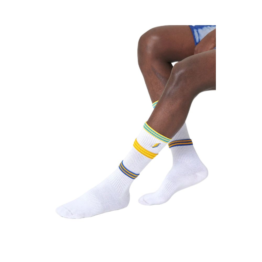 Happy Socks White Cotton Sock