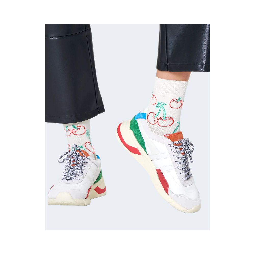 Happy Socks White Cotton Sock
