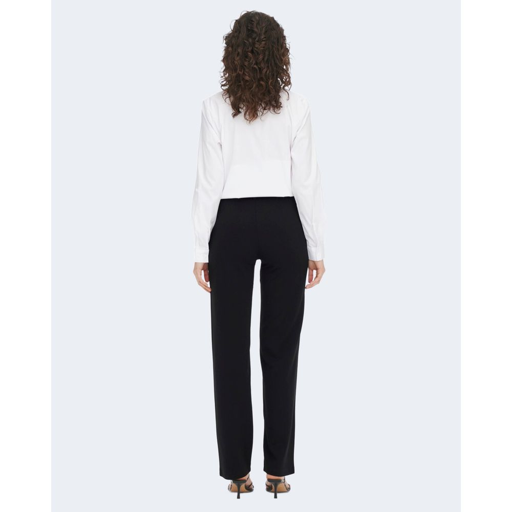Jacqueline De Yong Black Elastane Pant