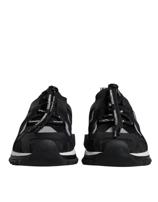 Dolce & Gabbana Black Mesh Sorrento Trekking Sneakers Shoes