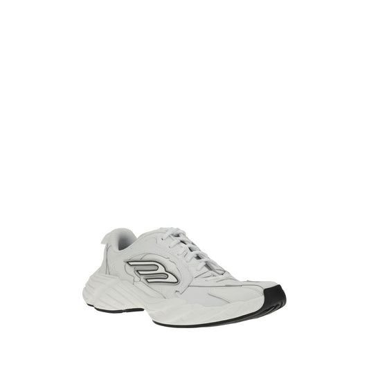 Balenciaga White Calf Leather Bos Taurus Athletic Sneakers