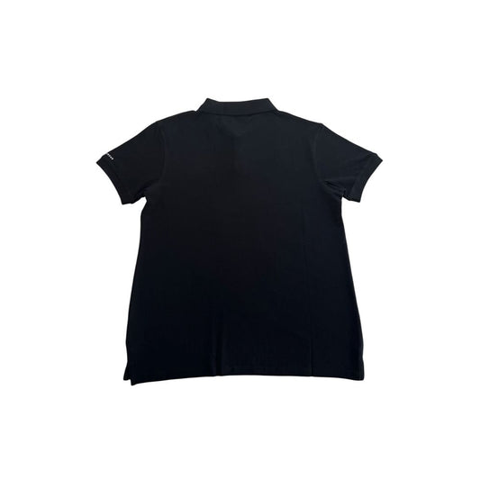 Trussardi Beachwear Black Cotton Polo Shirt
