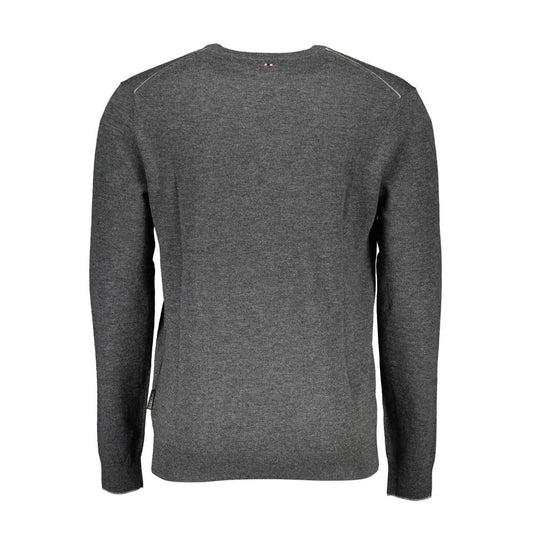 Napapijri Grigio Wool Mens Sweater
