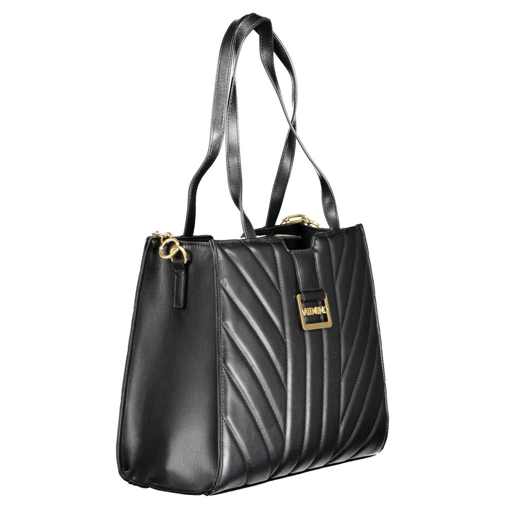 Mario Valentino Black Polyurethane Women Handbag