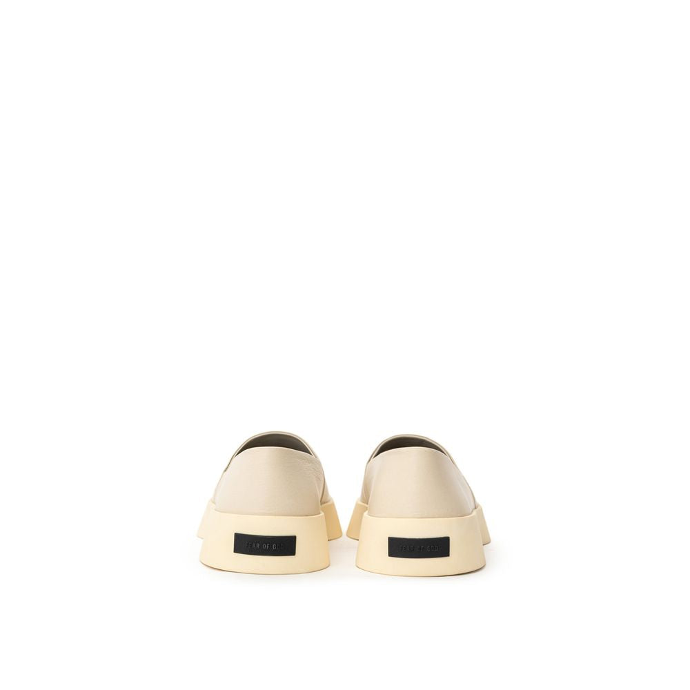 Fear Of God Gray Leather Slip-On Loafer