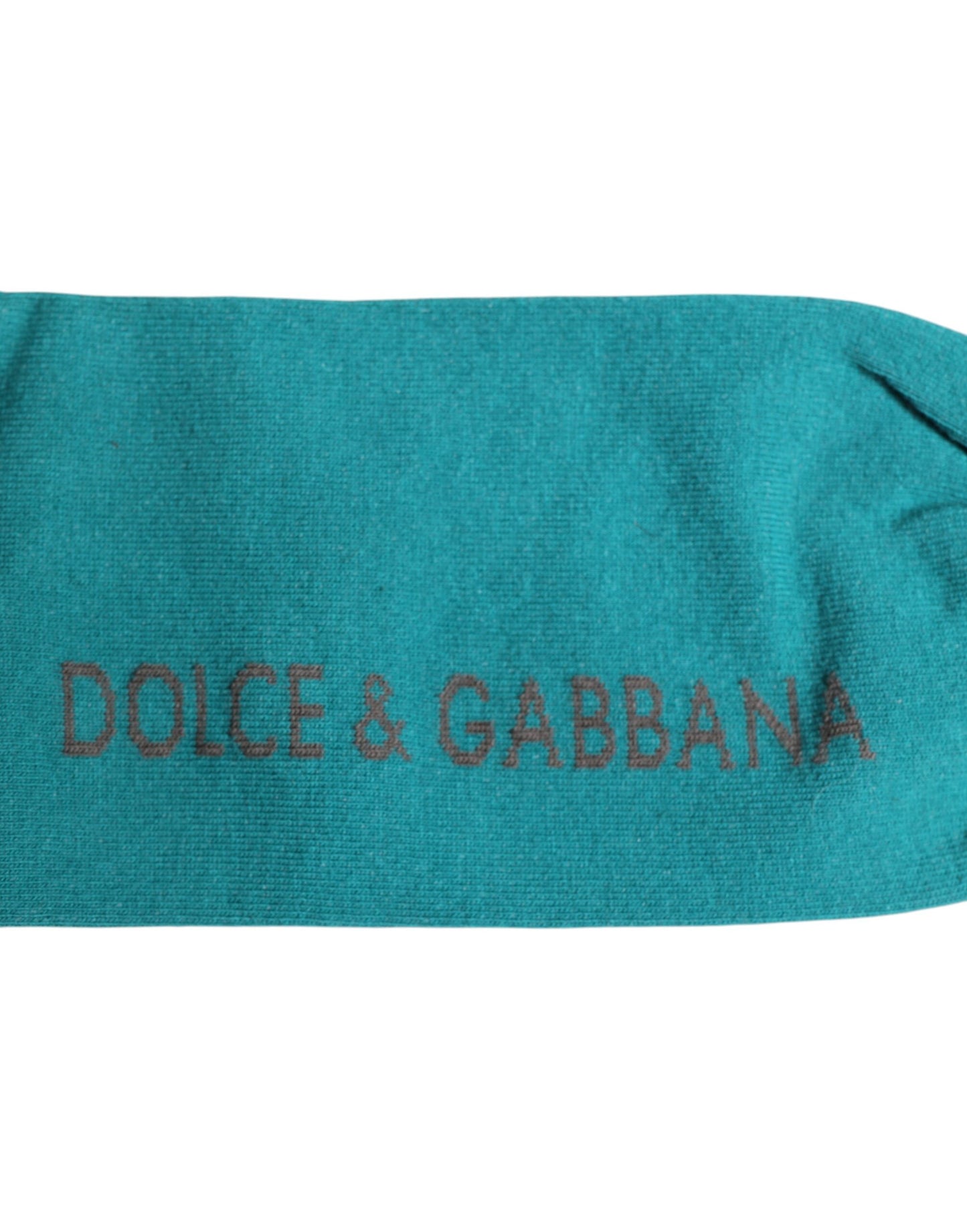 Green Gray Stretch DG Logo Mid Calf Socks