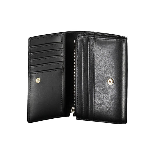 Tommy Hilfiger Black Polyurethane Women Wallet