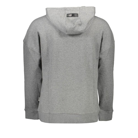 Plein Sport Grigio Cotton Men Sweatshirt