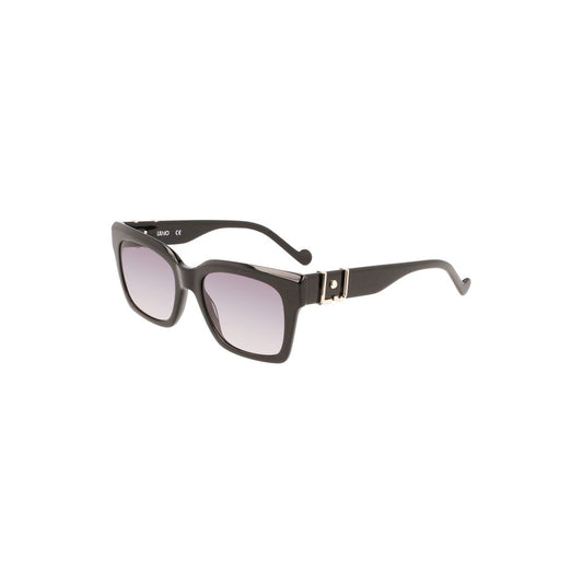 Liu Jo Black Acetate Women Sunglasses
