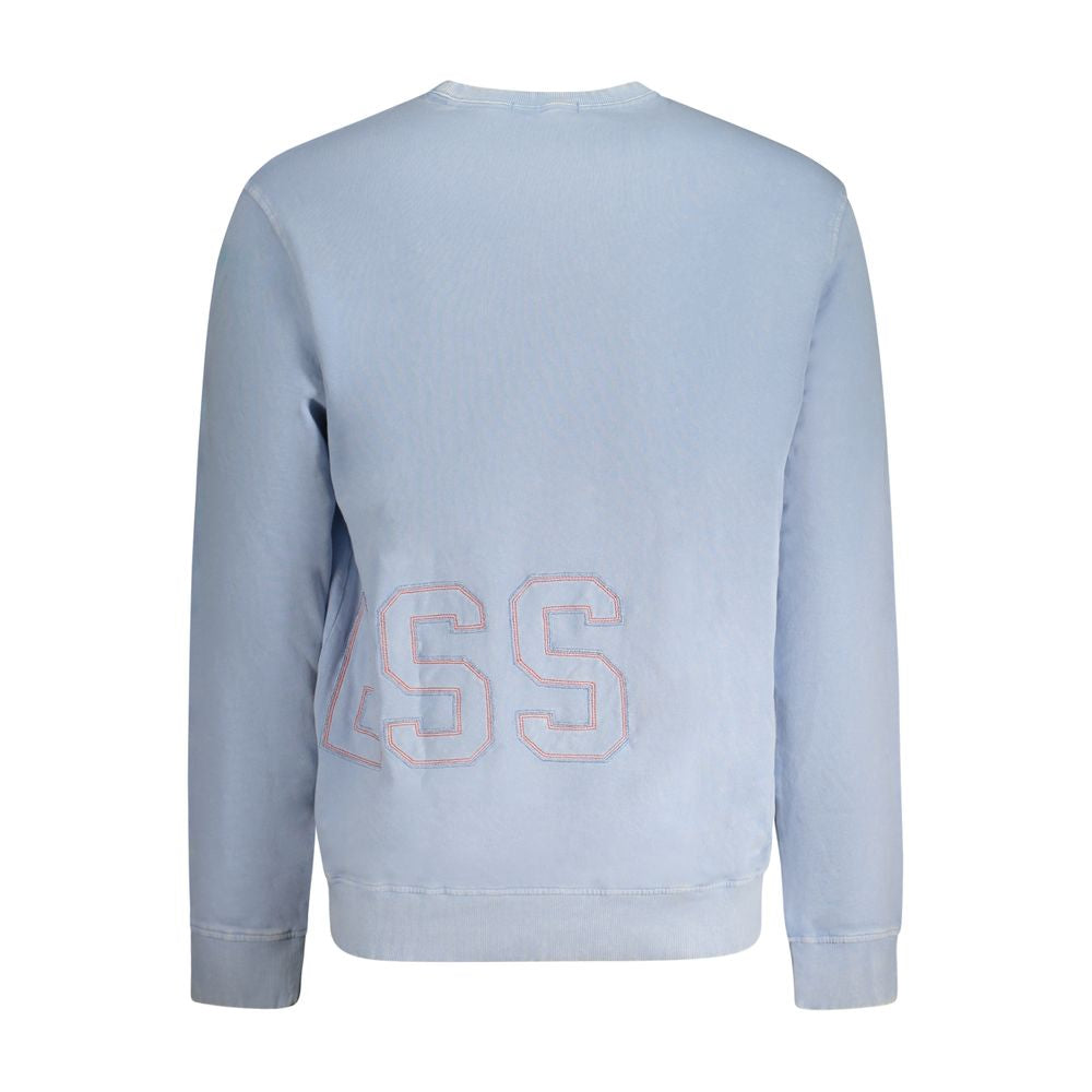 Guess Jeans Blue Cotton Men Sweater