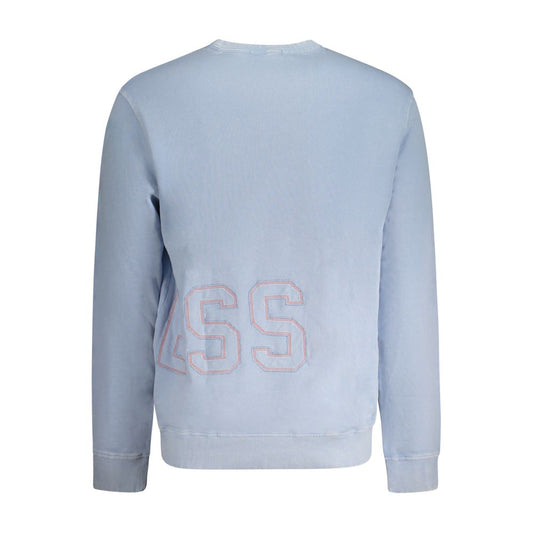 Guess Jeans Blue Cotton Men Sweater