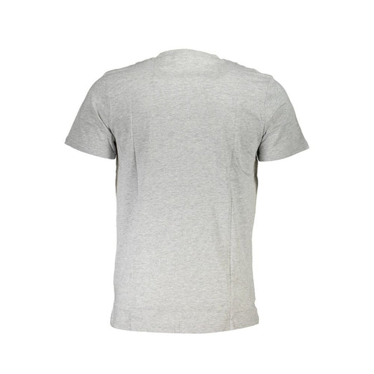 Cavalli Class Grigio Cotton Men T-Shirt