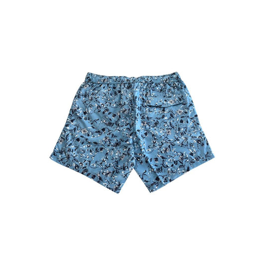 Trussardi Beachwear Light Blue Polyester Men Swim Trunk