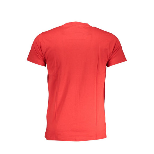 Cavalli Class Rosso Cotton Men T-Shirt