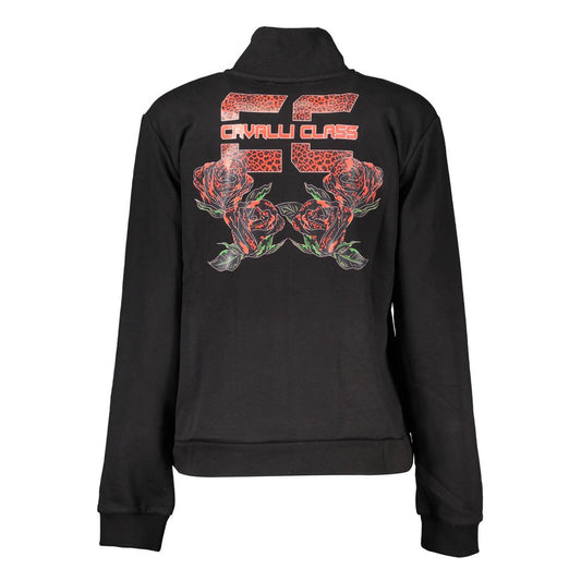 Cavalli Class Nero Cotton Women Sweatshirt