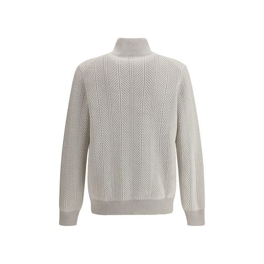 Brunello Cucinelli White Cashmere Sweater