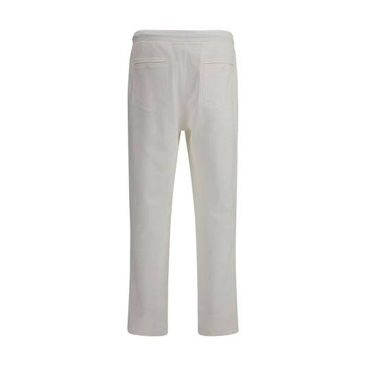 Brunello Cucinelli White Cotton Joggers (Workout Pants)