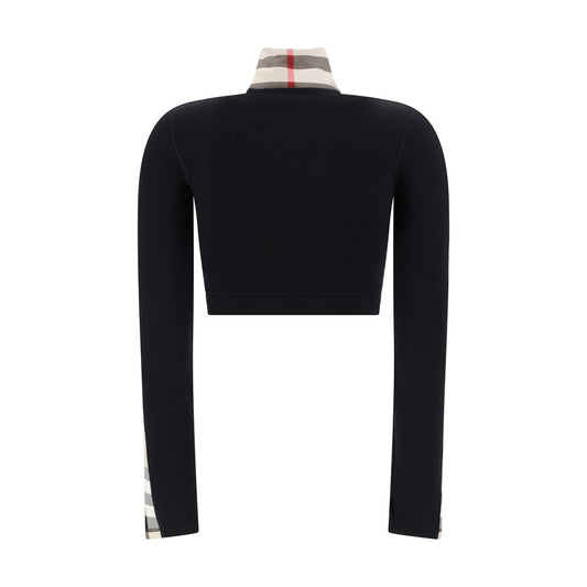 Burberry Black Elastane Sweatshirt