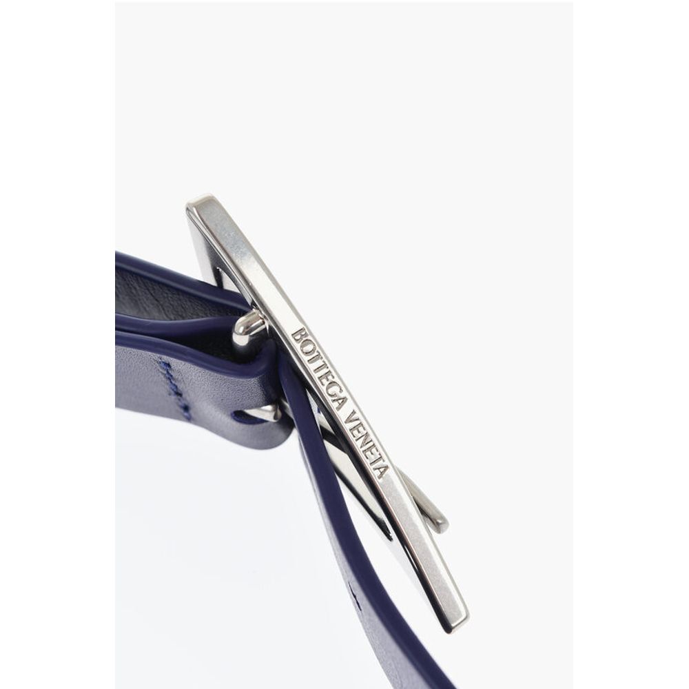 Solid Color Leather Belt with Triangle Buckle 25mm