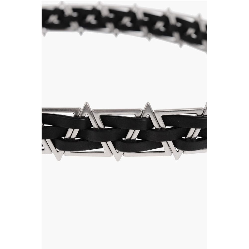 Metal Insert TRIANGLE Leather Belt