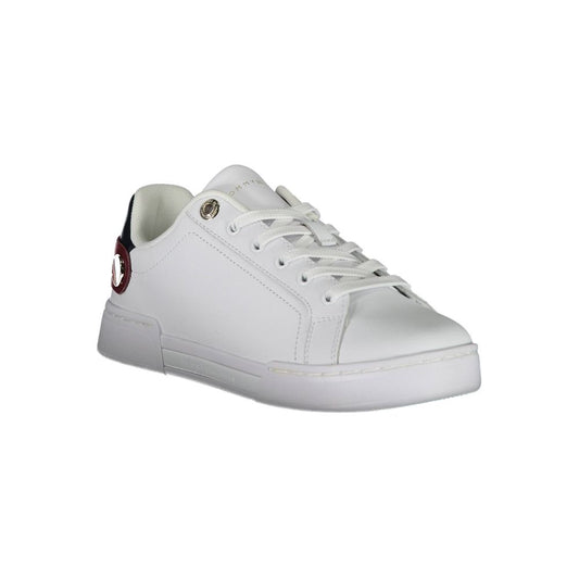 Tommy Hilfiger Bianco Polyurethane Women Sneaker