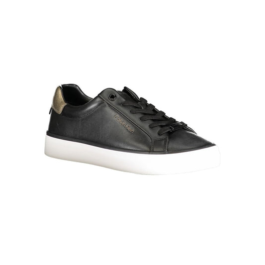 Calvin Klein Nero Leather Women Sneaker