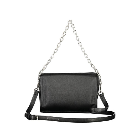 Mario Valentino Black Polyurethane Women's Shoulder Bag