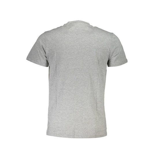 Cavalli Class Grigio Cotton Men T-Shirt