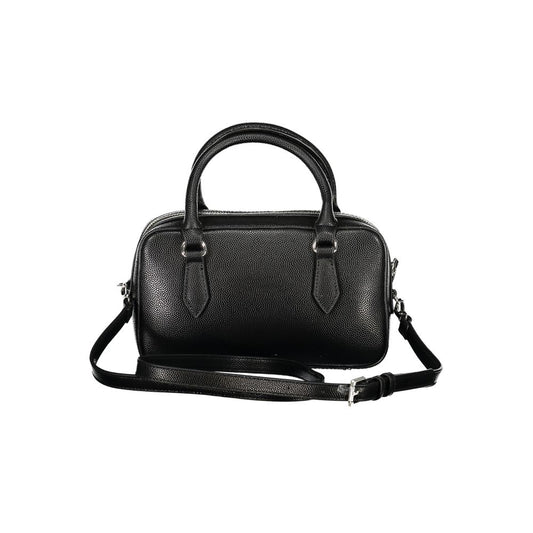 Mario Valentino Black Polyurethane Women's Handbag