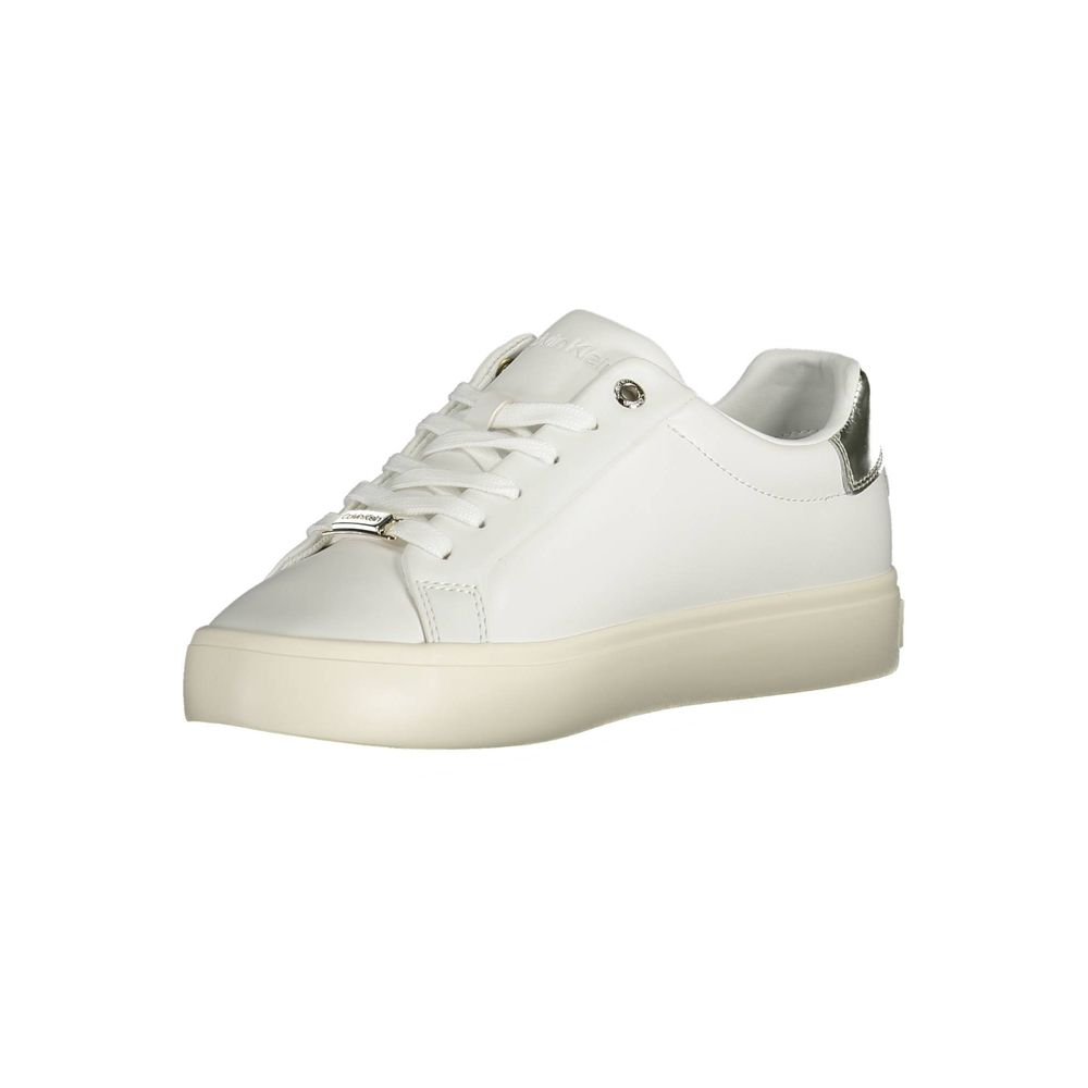Calvin Klein Bianco Pelle Women Sneaker