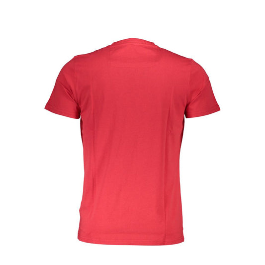 Cavalli Class Rosso Cotton Men T-Shirt