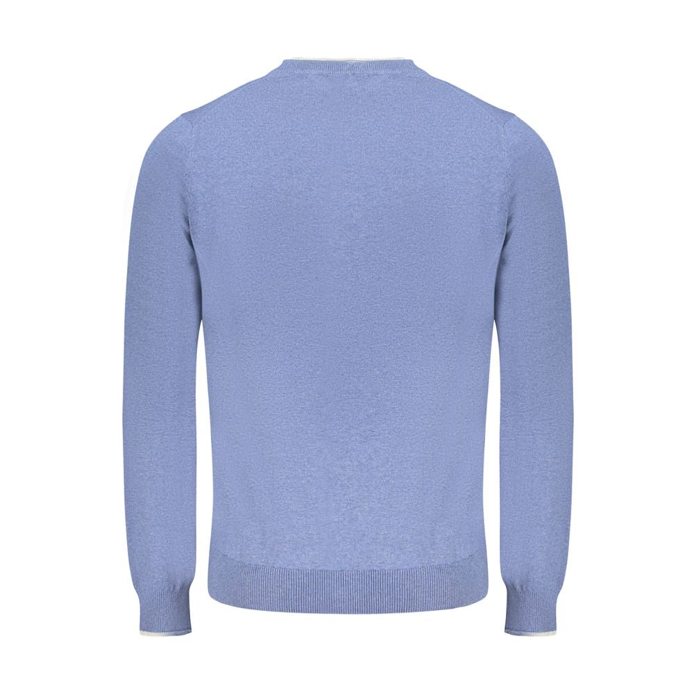 North Sails Blue Cotton Men Sweater