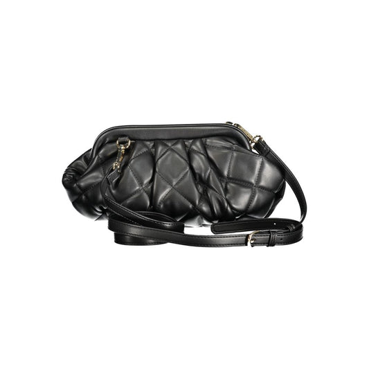Mario Valentino Black Polyurethane Women Handbag