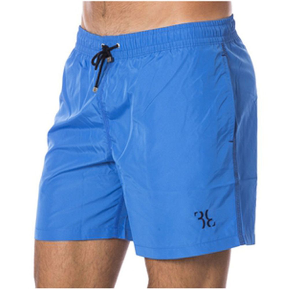 Billionaire Italian Couture Blue Polyester Men's Swim Trunk