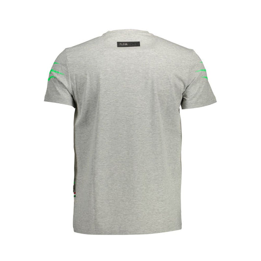 Plein Sport Grigio Cotton Men's T-Shirt