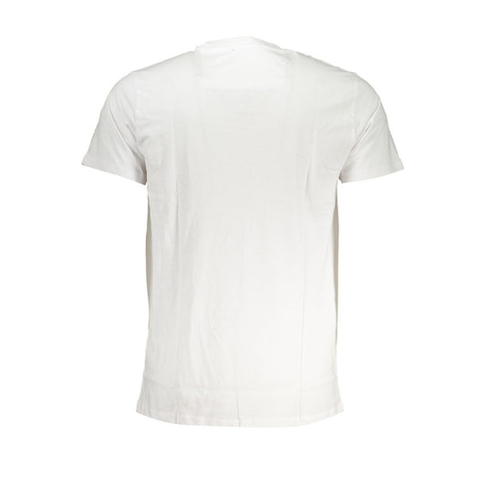 Cavalli Class Bianco Cotton Men T-Shirt