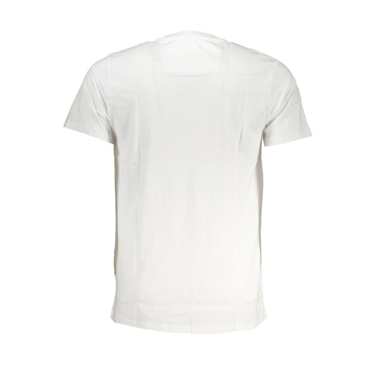Cavalli Class White Cotton Men T-Shirt
