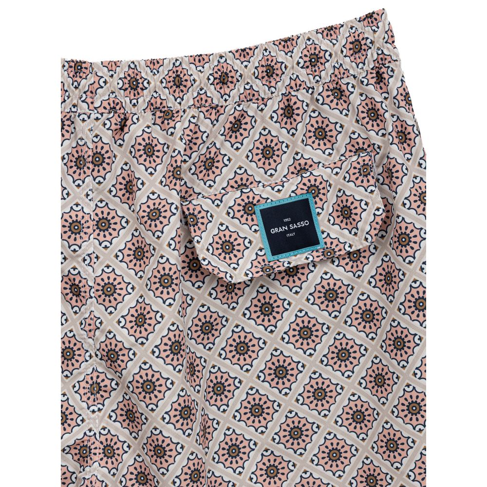 Gran Sasso Pink Polyester Swim Short