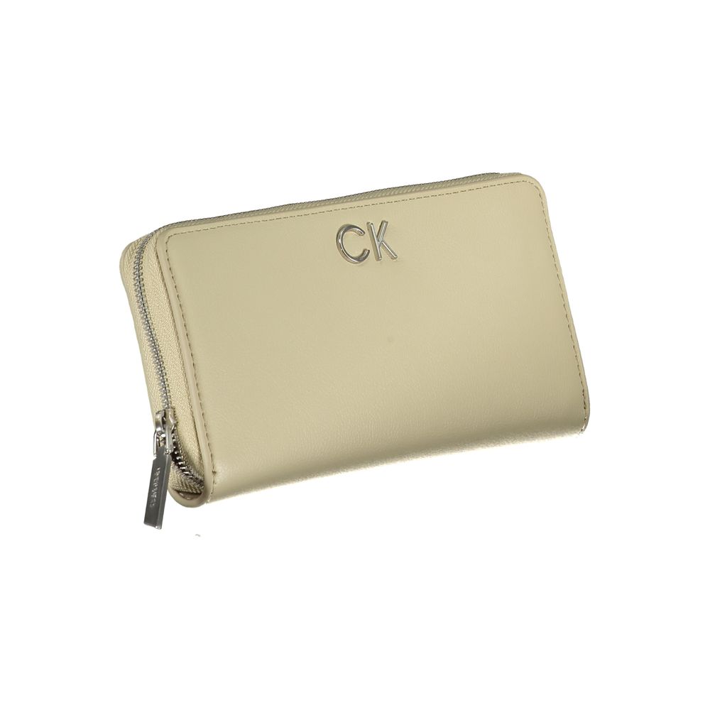 Calvin Klein Beige Polyurethane Women Wallet